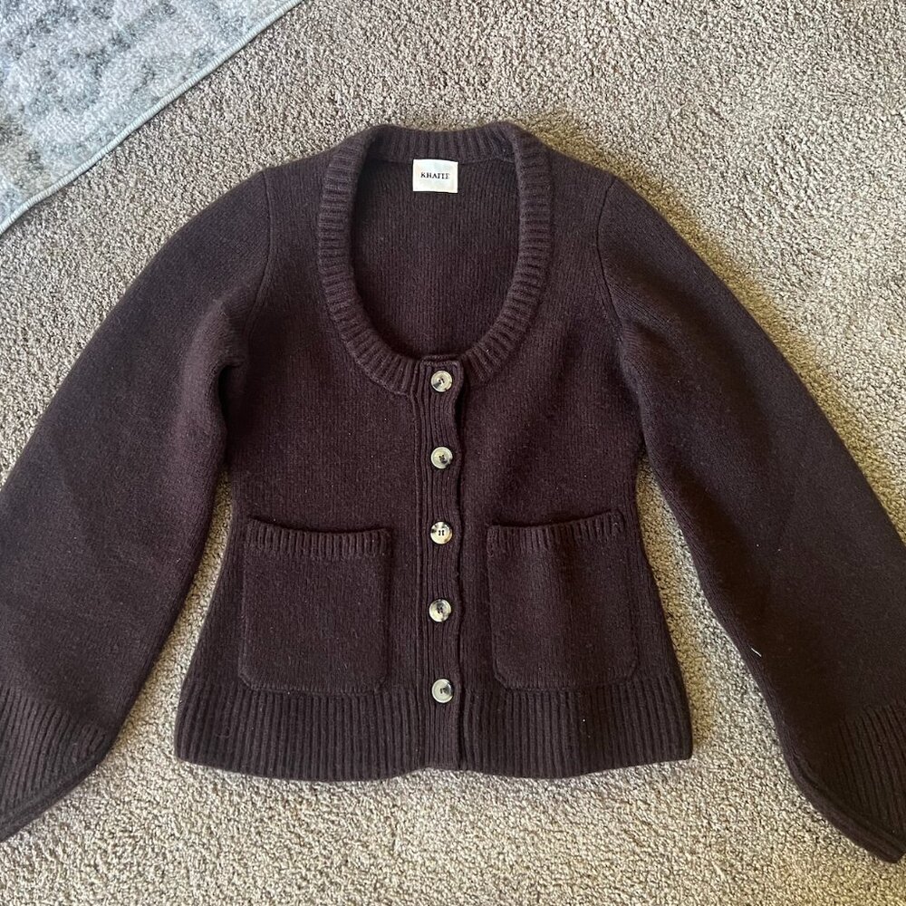 EUC Khaite Caro in chocolate brown